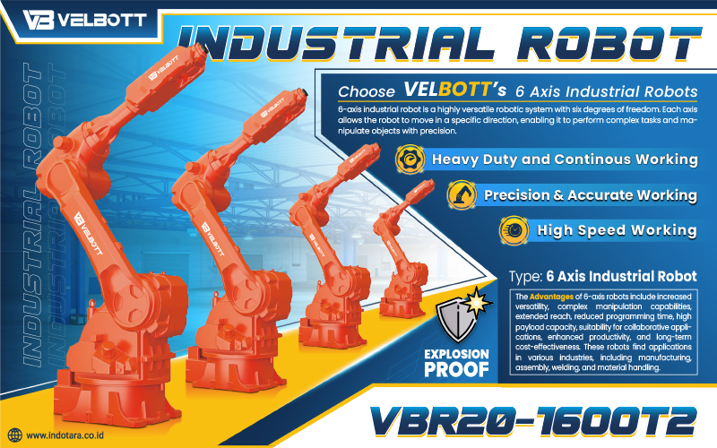6 Axis Industrial Robot VBR20-1600T2