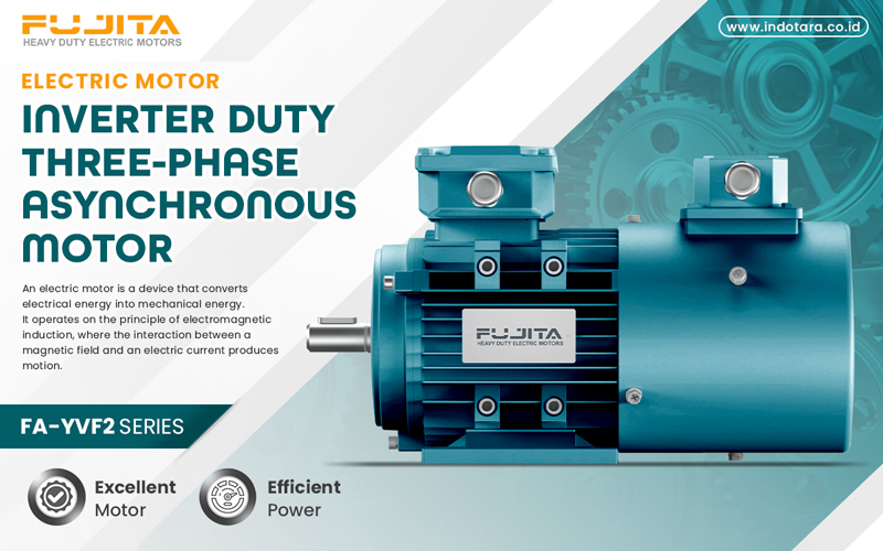 Fujita Electric Motor Inverter Duty Three-Phase Asynchronous Motor
