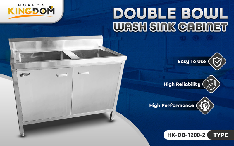 Jual Double Bowl Wash Sink Cabinet