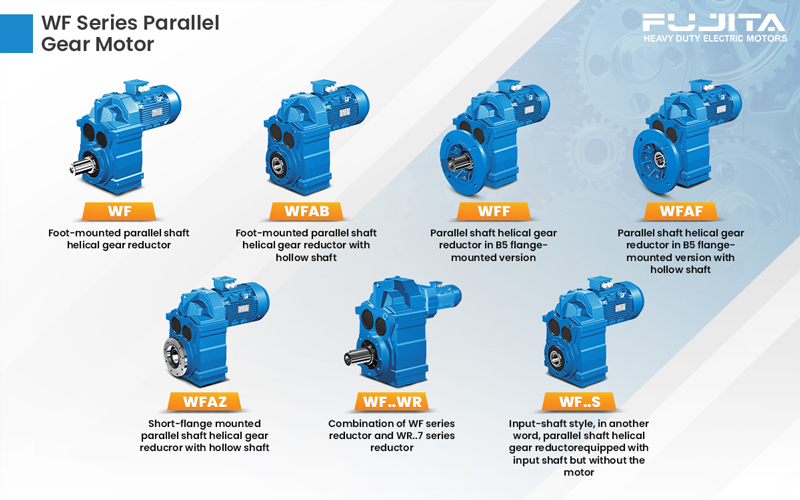 Jual Fujita Shaft Helical Parallel Gear Motor Berkualitas