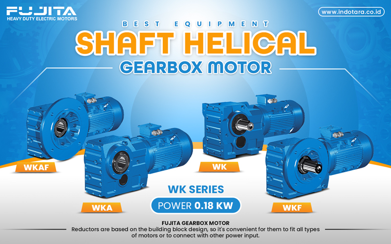 Jual Electric Motor, Fujita Shaft Helical Geared Motor, Electric Motor