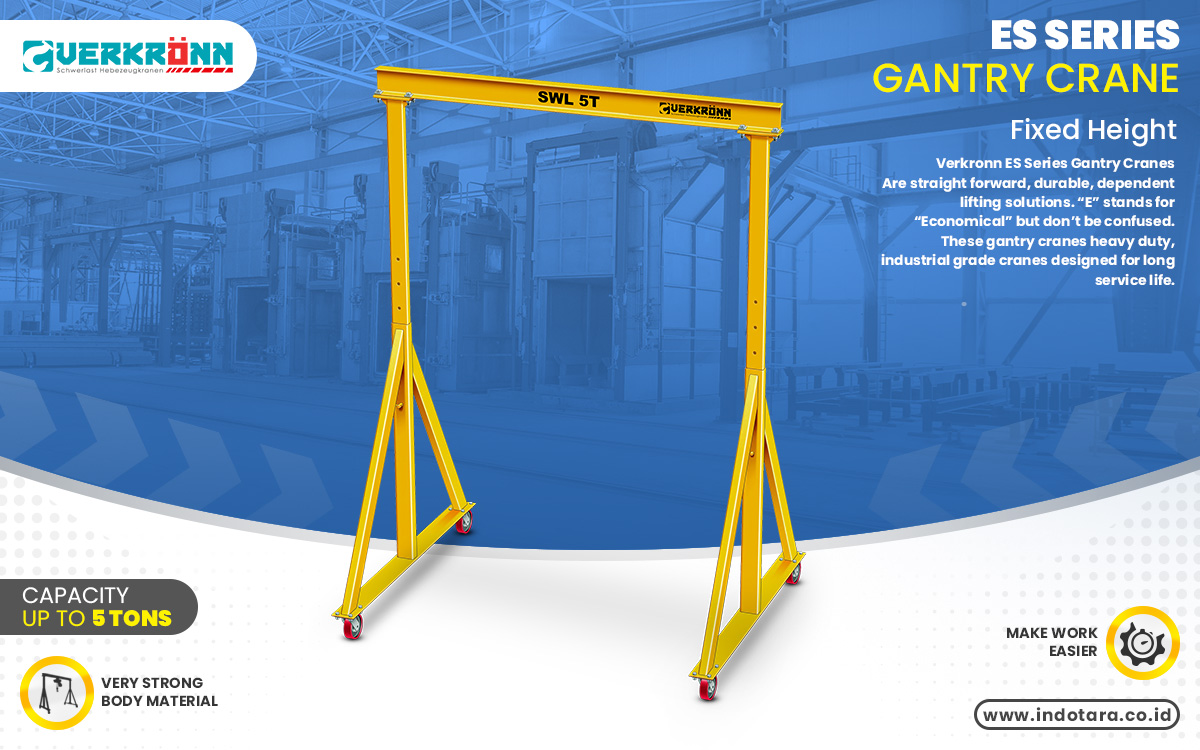 Jual Mini Portal Crane Verkronn ES-Series Steel with Fixed Height