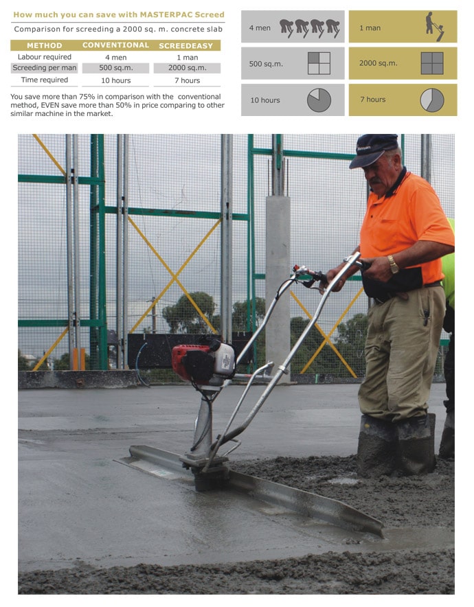 Masterpac Concrete Finsihing Screed