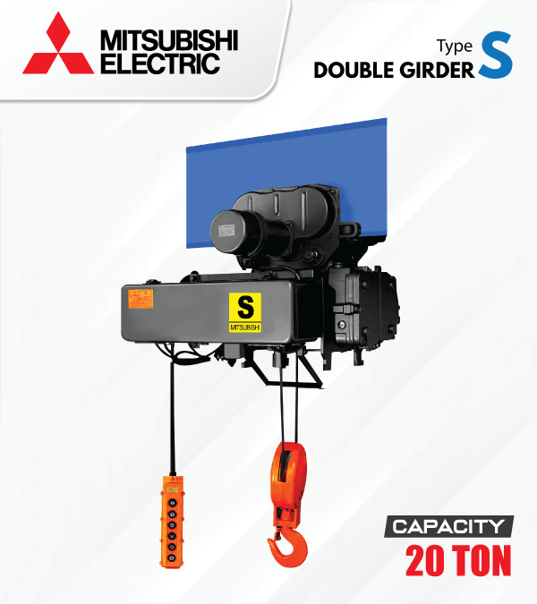 Jual Mitsubishi Electric Hoist Doublerail S Type 20Ton