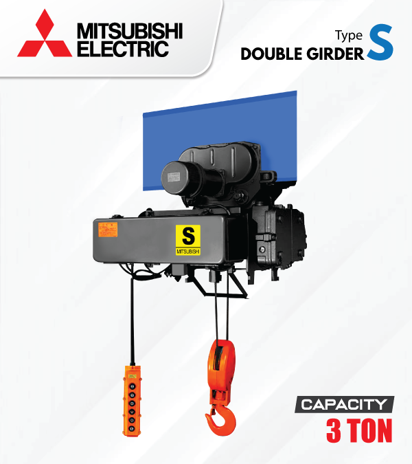 Jual Mitsubishi Electric Hoist Double Girder S Type 3 Ton