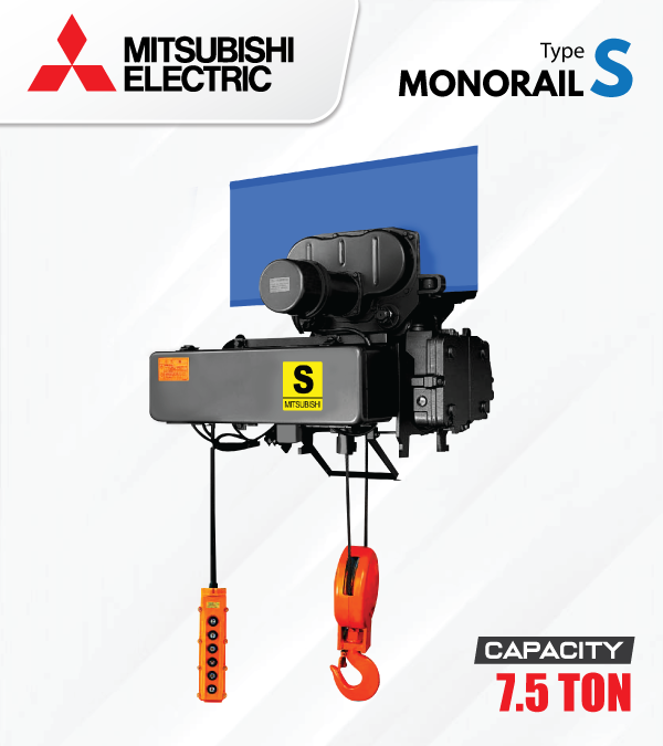 Jual Mitsubishi Electric Hoist Monorail S Type 7.5Ton