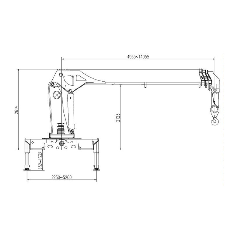 Gerco Telescopic Boom Truck Mounted Crane