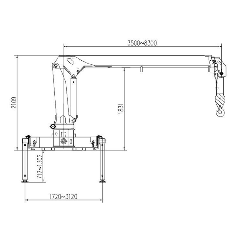 Gerco Telescopic Boom Truck Mounted Crane