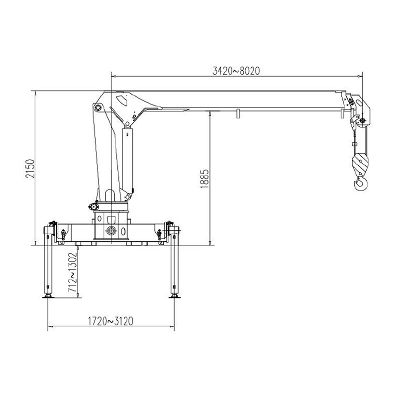 Gerco Telescopic Boom Truck Mounted Crane