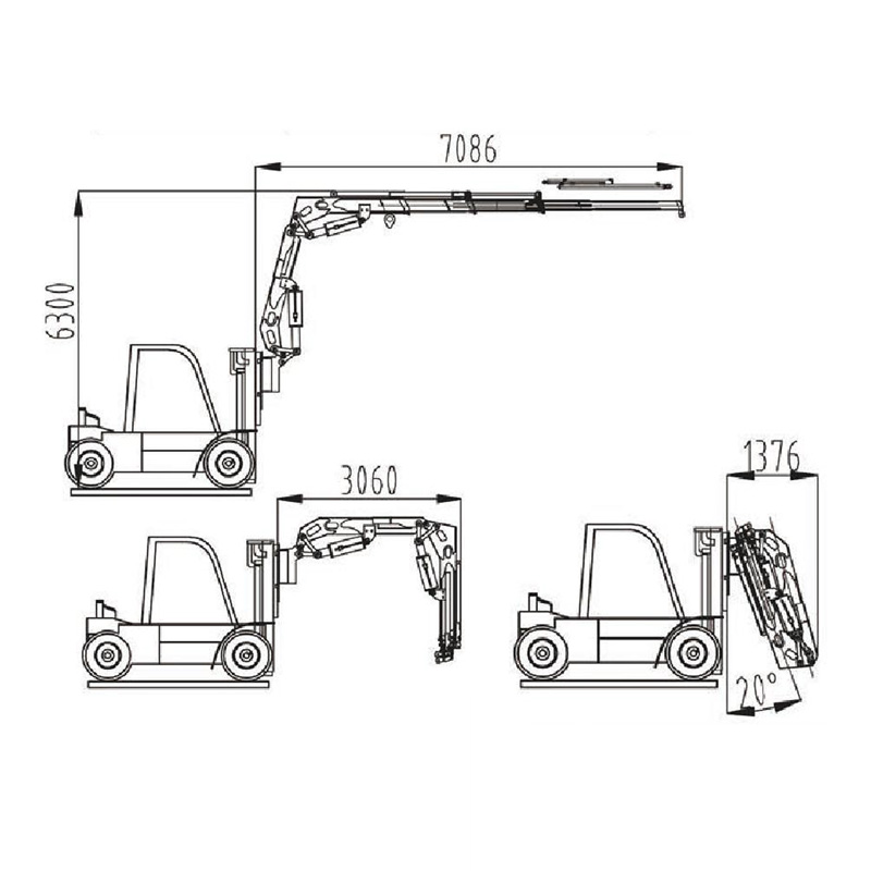 Gerco Telescopic Boom Marine Crane