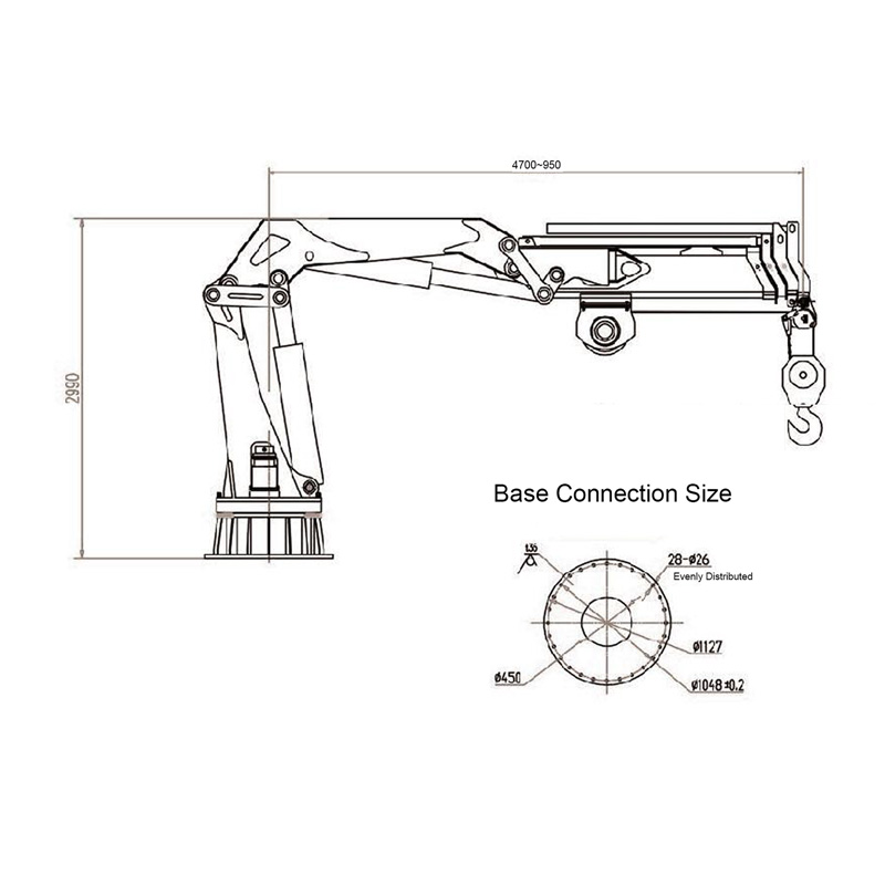 Gerco Knuckle Boom Marine Crane