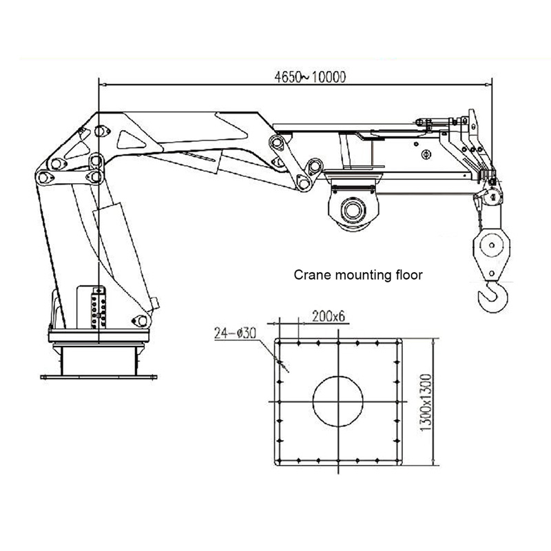 Gerco Knuckle Boom Marine Crane