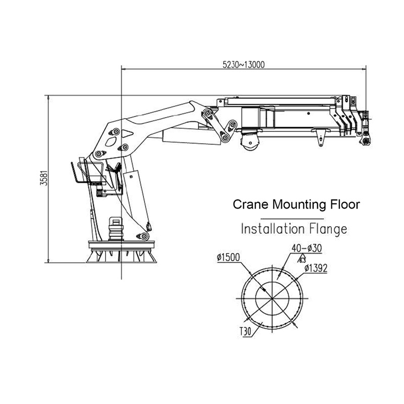 Gerco Knuckle Boom Marine Crane