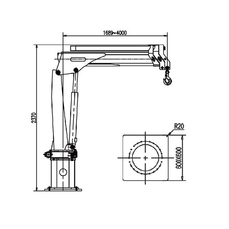 Gerco Knuckle Boom Marine Crane