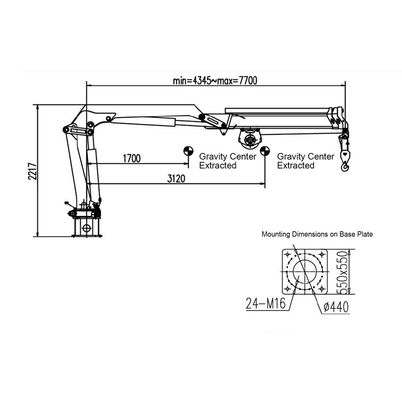 Gerco Knuckle Boom Marine Crane