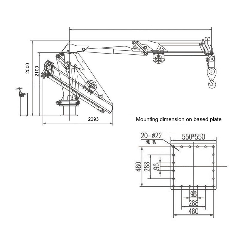 Gerco Knuckle Boom Marine Crane