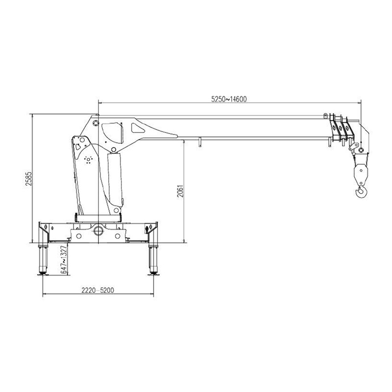 Gerco Telescopic Boom Truck Mounted Crane