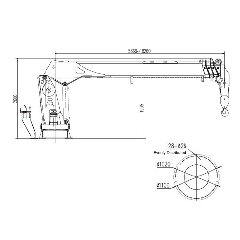 Gerco Telescopic Boom Marine Crane