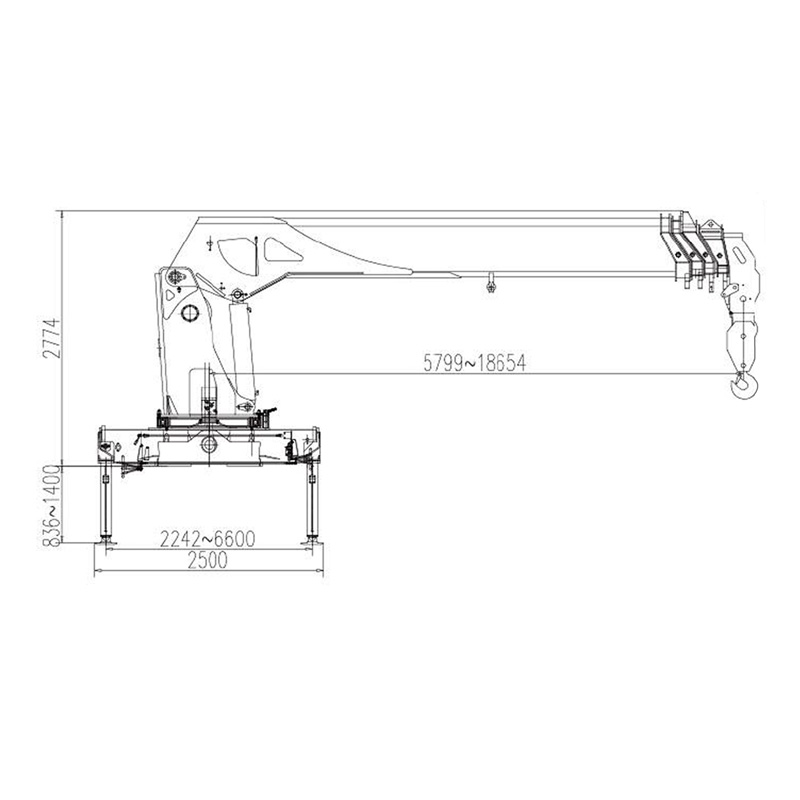 Gerco Telescopic Boom Truck Mounted Crane