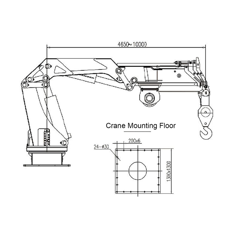 Gerco Telescopic Boom Marine Crane