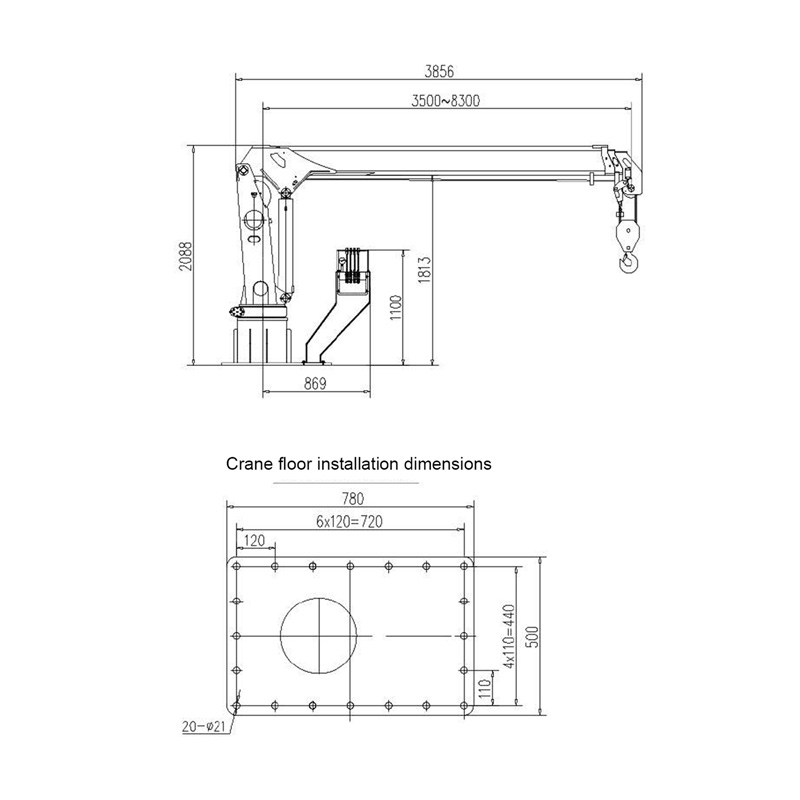 Gerco Telescopic Boom Marine Crane