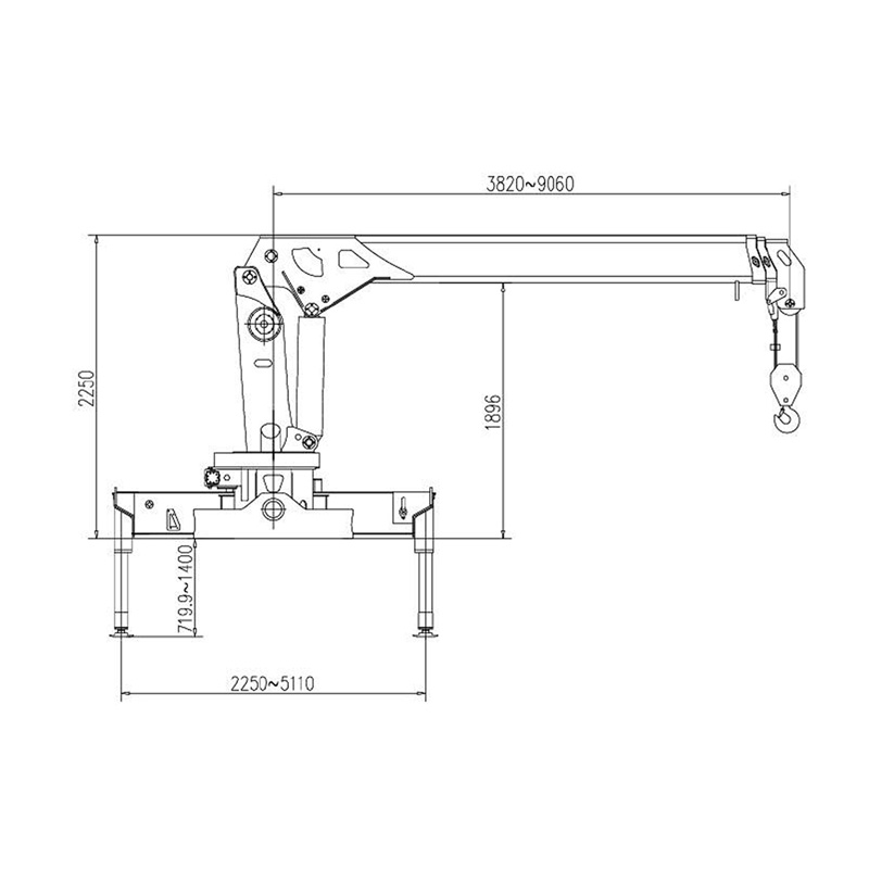 Gerco Telescopic Boom Truck Mounted Crane