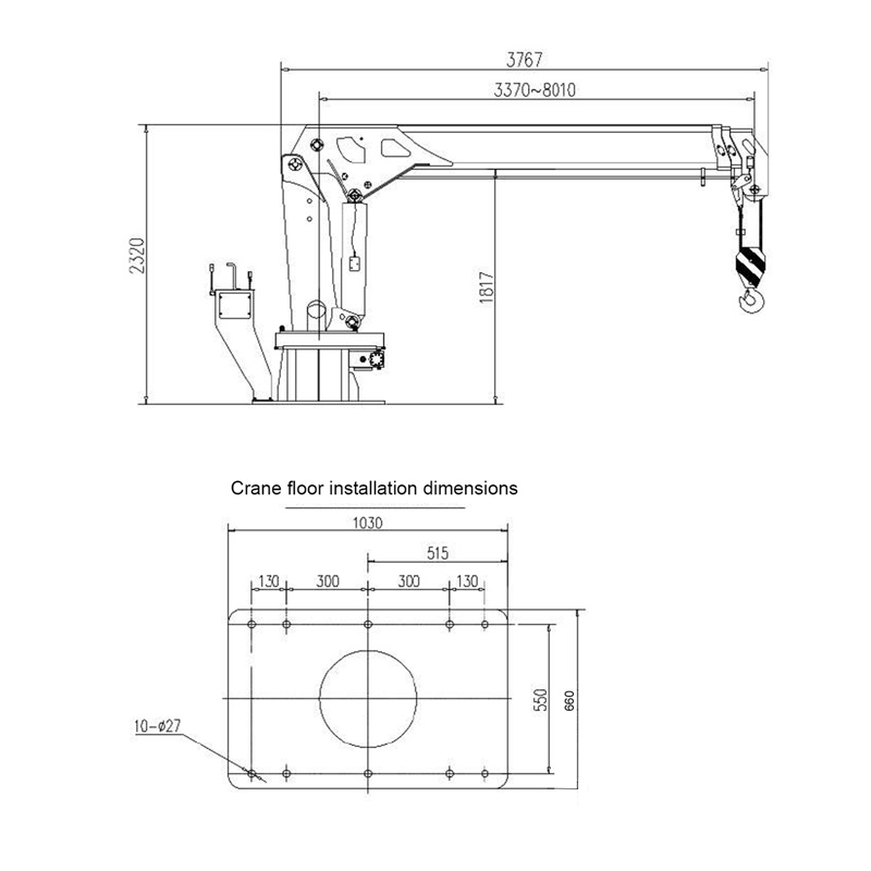 Gerco Telescopic Boom Marine Crane