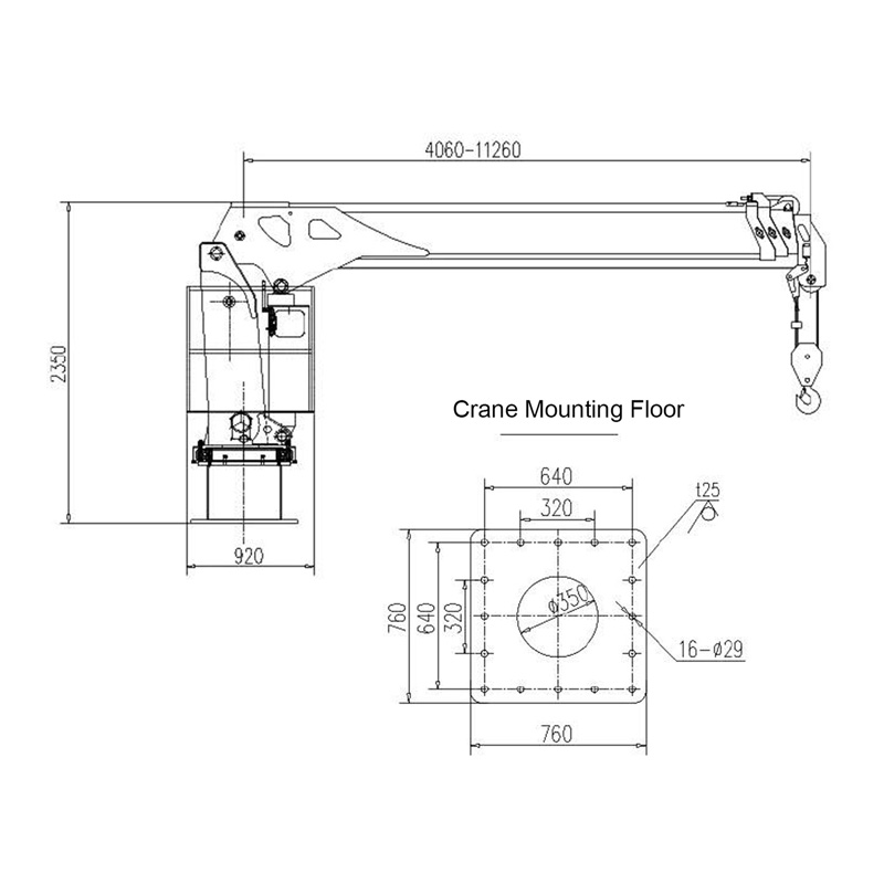 Gerco Telescopic Boom Marine Crane