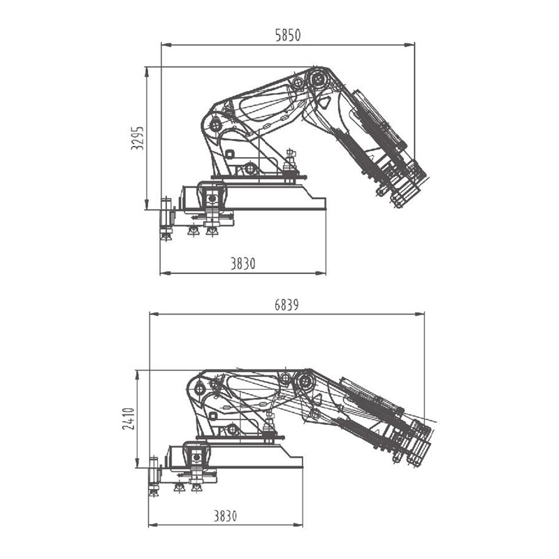 Gerco Knuckle Boom Truck Mounted Crane