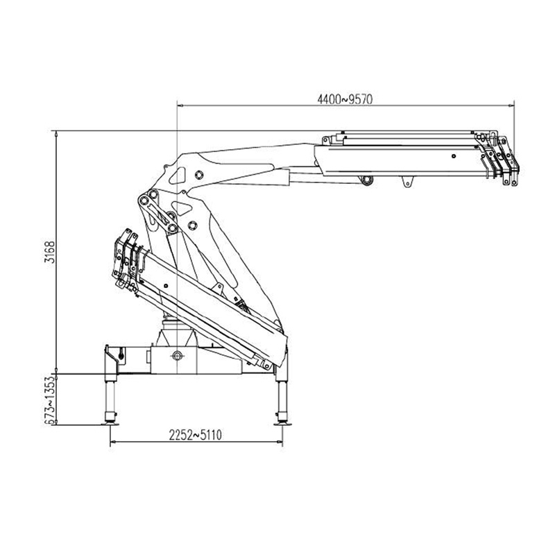 Gerco Knuckle Boom Truck Mounted Crane