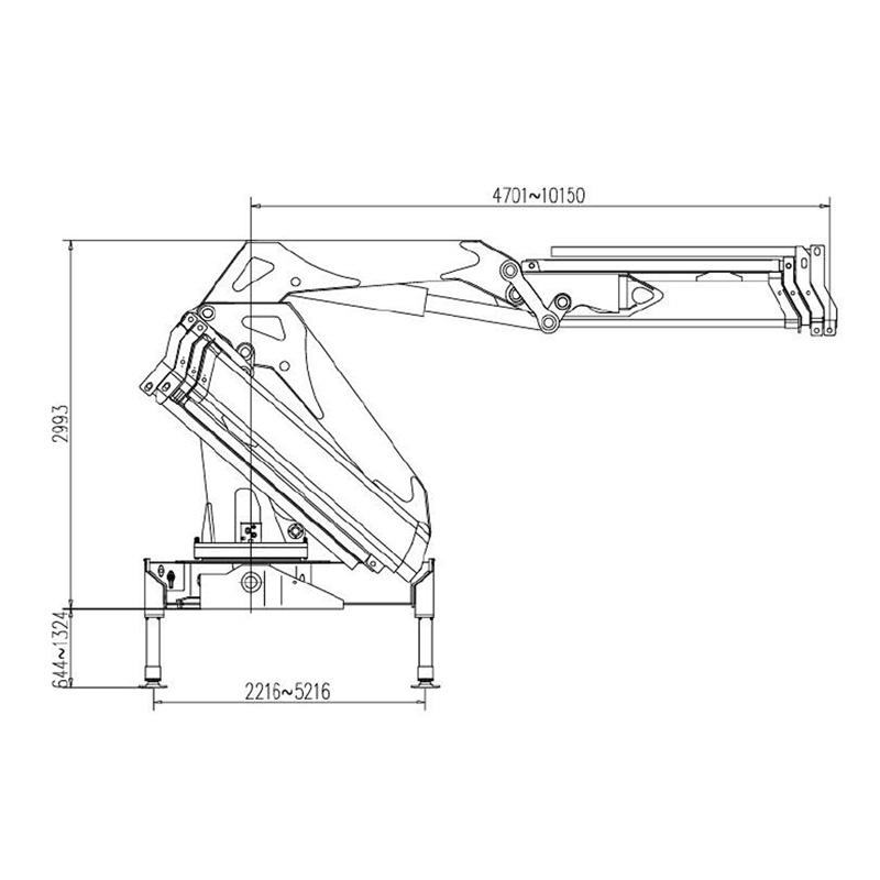 Gerco Knuckle Boom Truck Mounted Crane