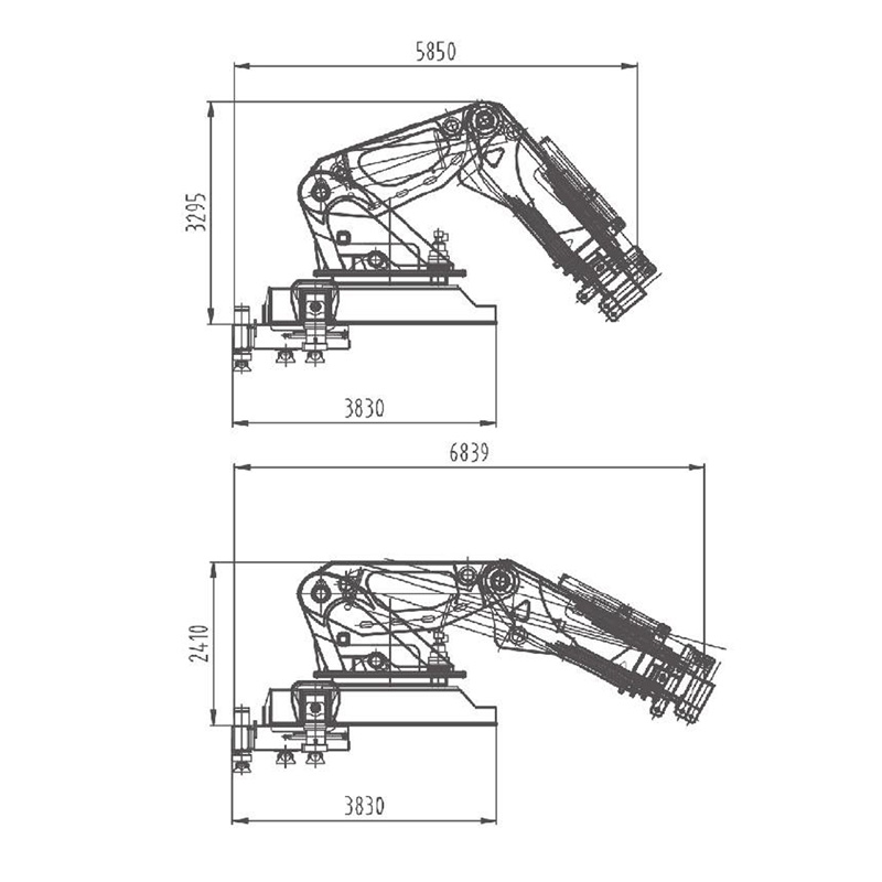 Gerco Knuckle Boom Truck Mounted Crane