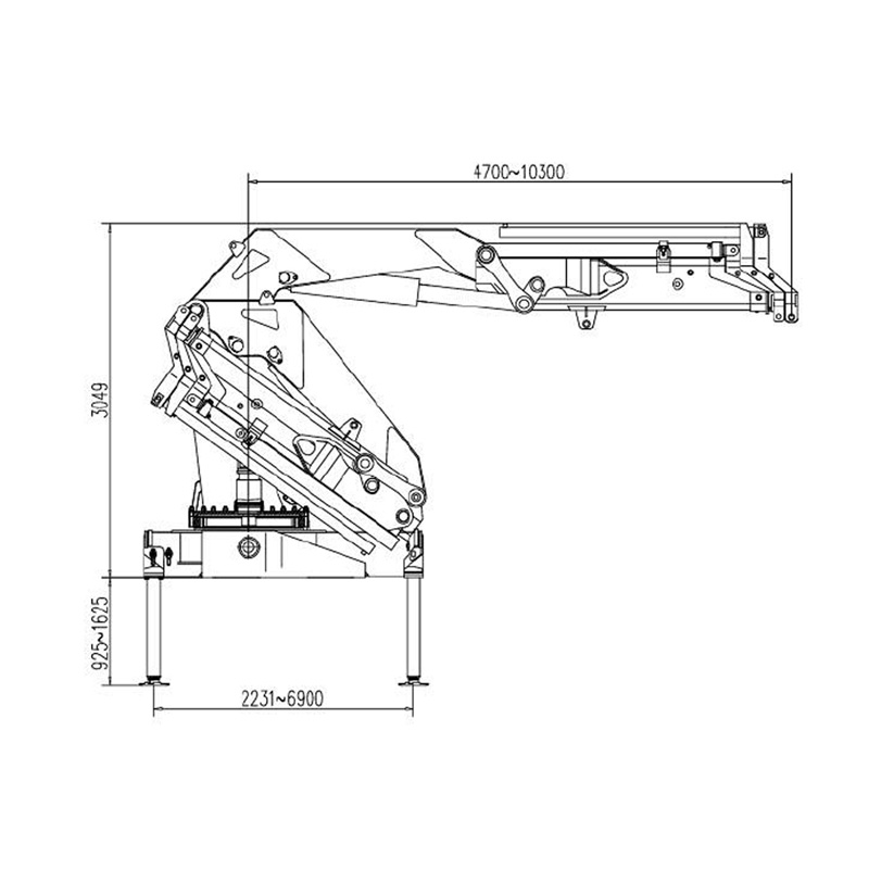 Gerco Knuckle Boom Truck Mounted Crane