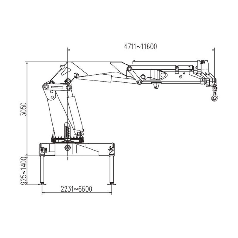 Gerco Knuckle Boom Truck Mounted Crane