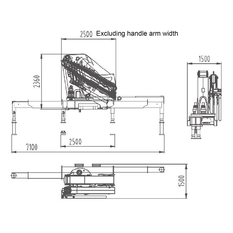 Gerco Knuckle Boom Truck Mounted Crane