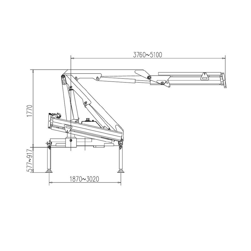 Gerco Knuckle Boom Truck Mounted Crane