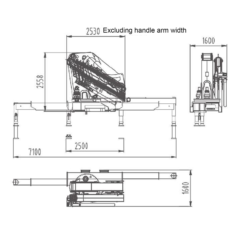 Gerco Knuckle Boom Truck Mounted Crane