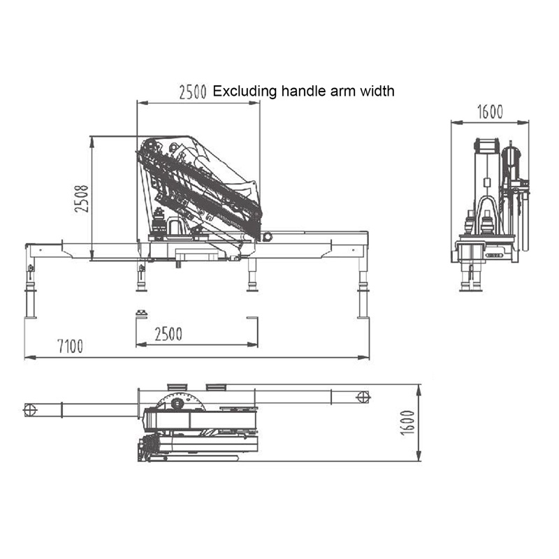 Gerco Knuckle Boom Truck Mounted Crane