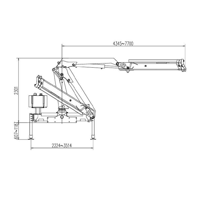 Gerco Knuckle Boom Truck Mounted Crane