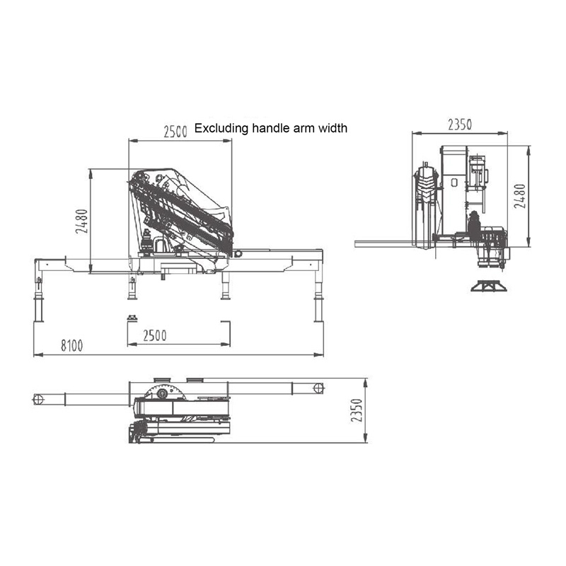 Gerco Knuckle Boom Truck Mounted Crane