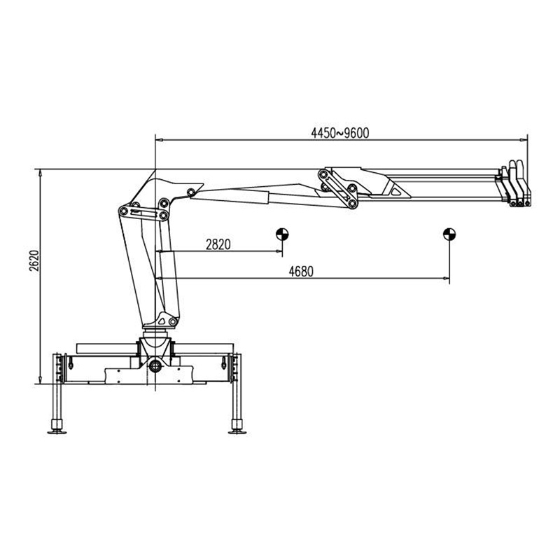 Gerco Knuckle Boom Truck Mounted Crane