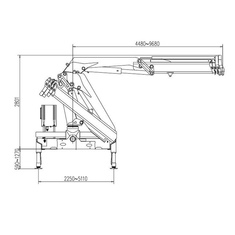 Gerco Knuckle Boom Truck Mounted Crane