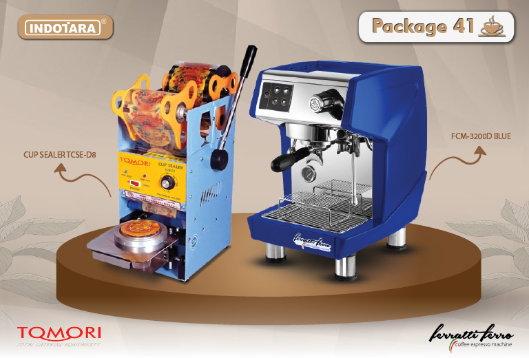 paket mesin kopi cup sealer