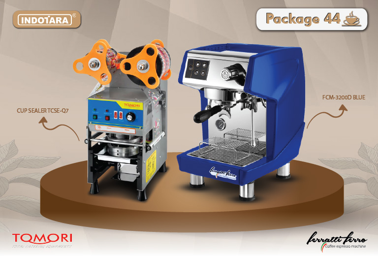 paket mesin kopi cup sealer