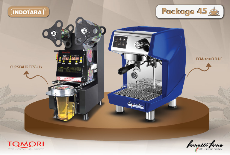 paket mesin kopi cup sealer