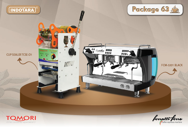 paket mesin kopi cup sealer