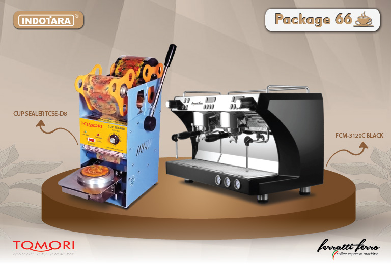 paket mesin kopi cup sealer