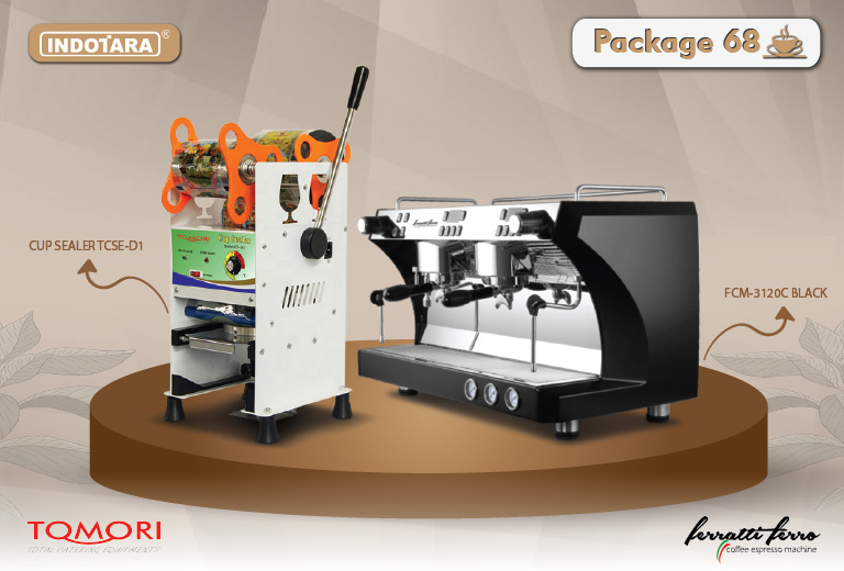 paket mesin kopi cup sealer