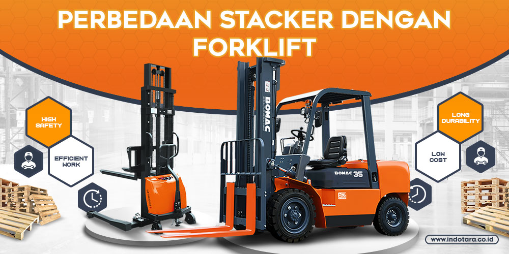 Perbedaan Stacker Dengan Forklift