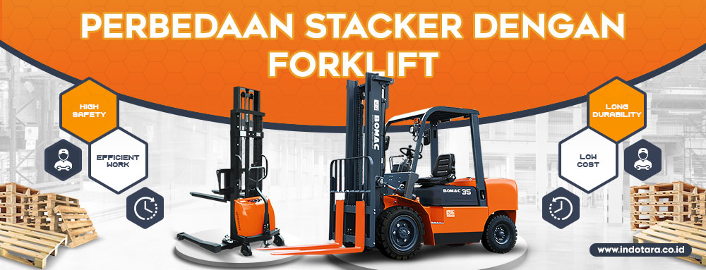 Perbedaan Stacker Dengan Forklift